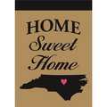 Magnolia Garden Flags Magnolia Garden Flags M010068 North Carolina Home Sweet Home Burlap Garden Flag M010068